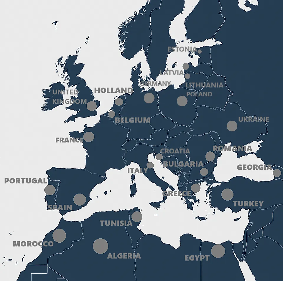 Ares Shipping Operations Map